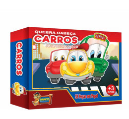JOGO QUEBRA CABEÇA CARTÃO 35PÇS CARROS 4484